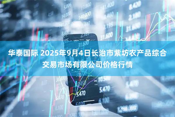 华泰国际 2025年9月4日长治市紫坊农产品综合交易市场有限公司价格行情
