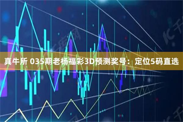 真牛所 035期老杨福彩3D预测奖号：定位5码直选