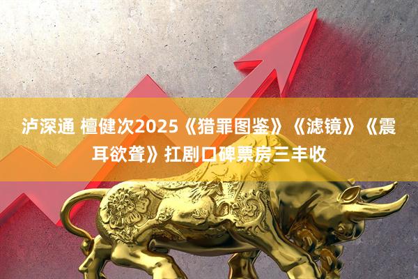 泸深通 檀健次2025《猎罪图鉴》《滤镜》《震耳欲聋》扛剧口碑票房三丰收